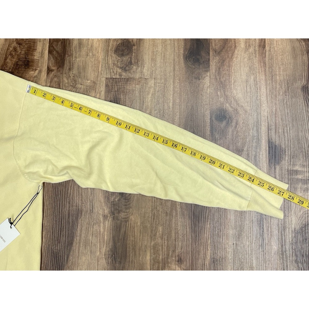 NWT Aimé Leon Dore Yellow Striped Cotton Polo Cardigan Sweater XXL - Picture 8 of 9